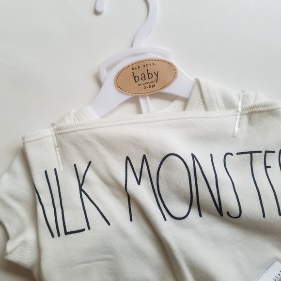 Rae Dunn Baby HANGRY 3-Pc Clothing Set w/Bib - Picture 5 of 8